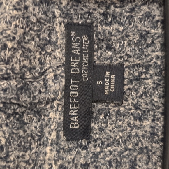 Barefoot Dreams Cozy Chic Lite Dark Gray Long Sleeve Open Cardigan Size Small - Picture 2 of 5